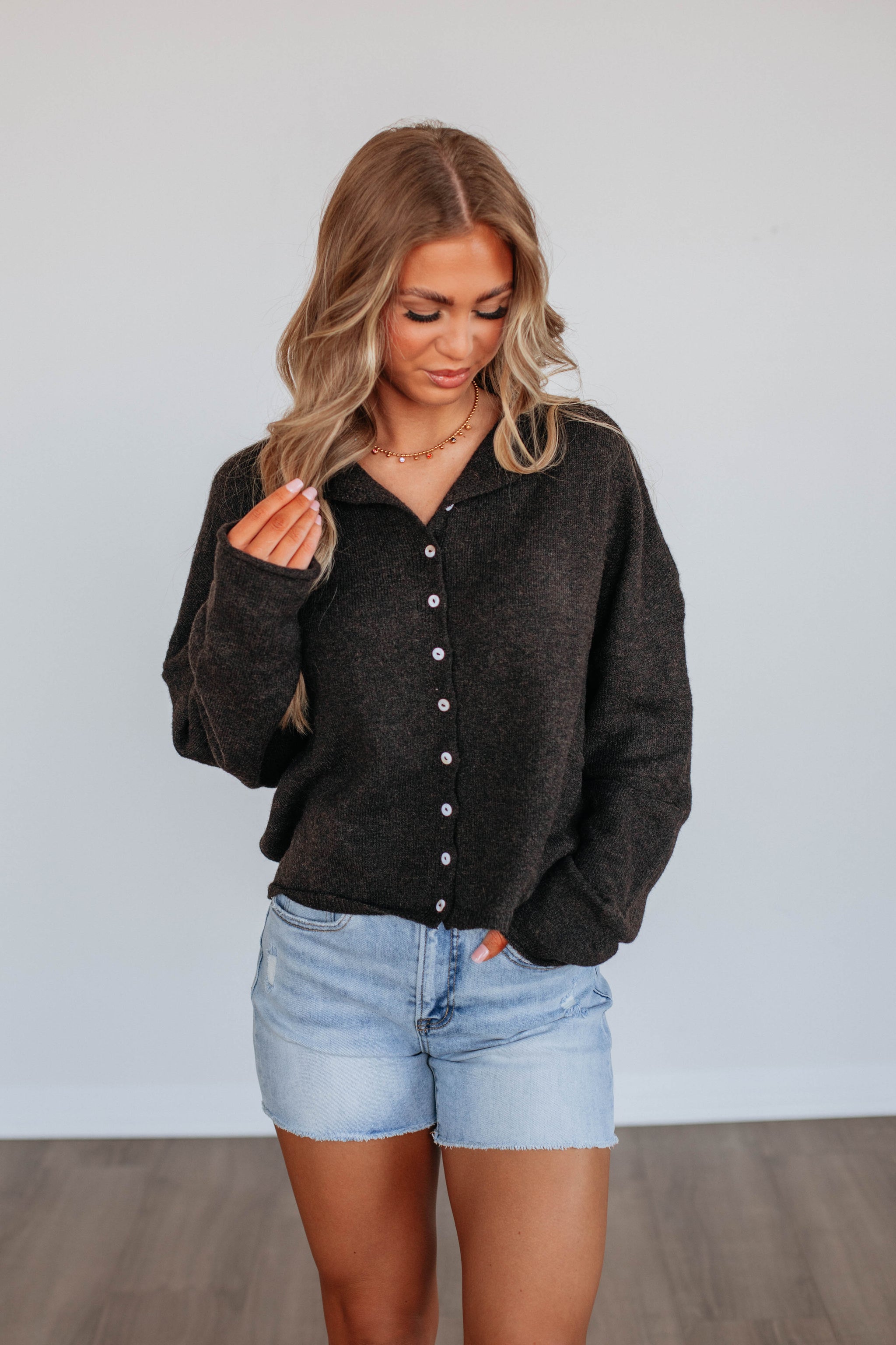 Brooke Cardigan - Espresso