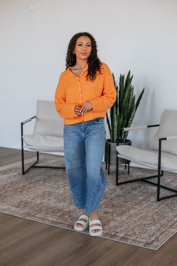 Brooke Cardigan - Tangerine