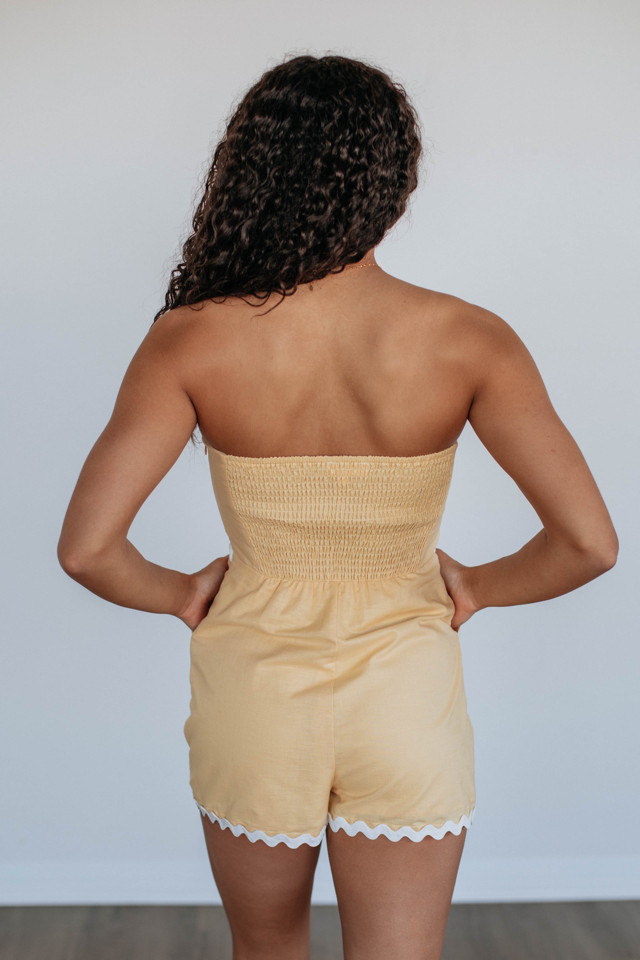 Lissa Linen Romper