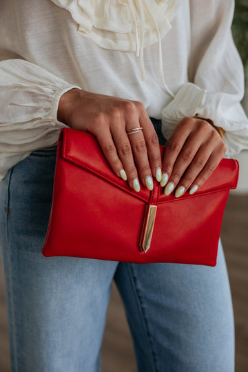 Upscale Desire Clutch - Cherry