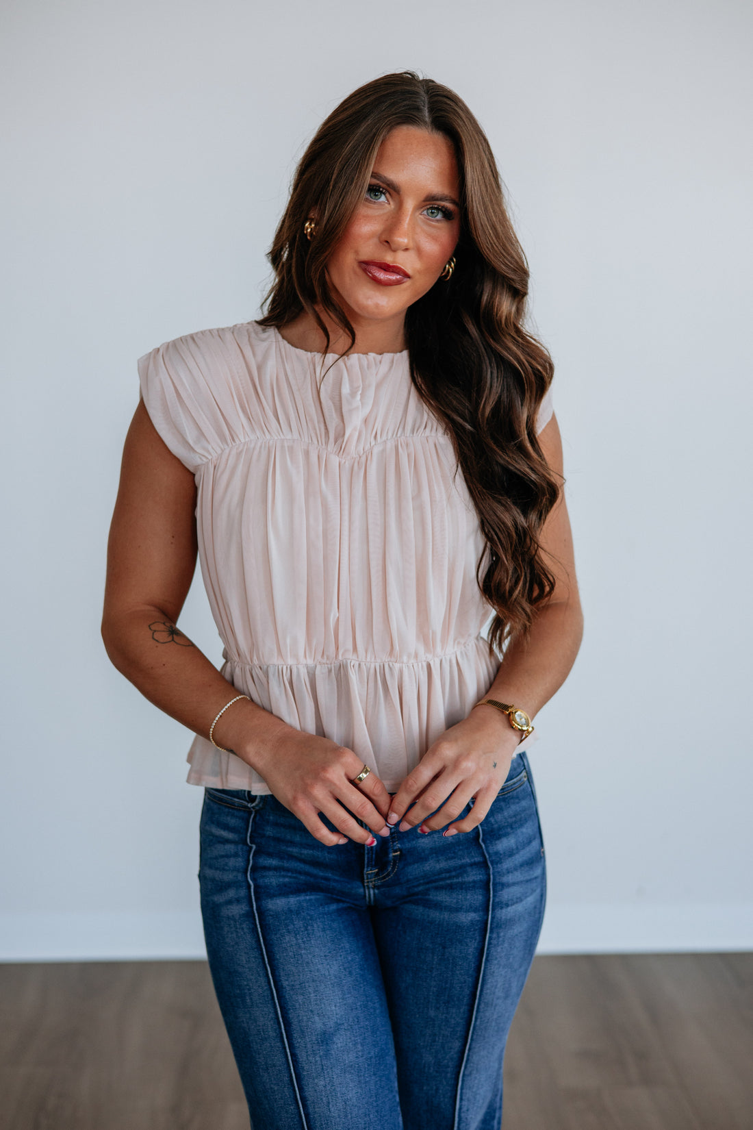 Sutton Peplum Top