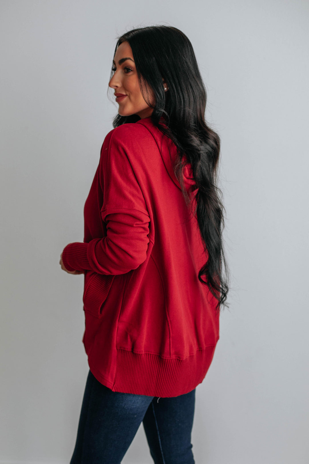 Cadence Pullover - Cranberry