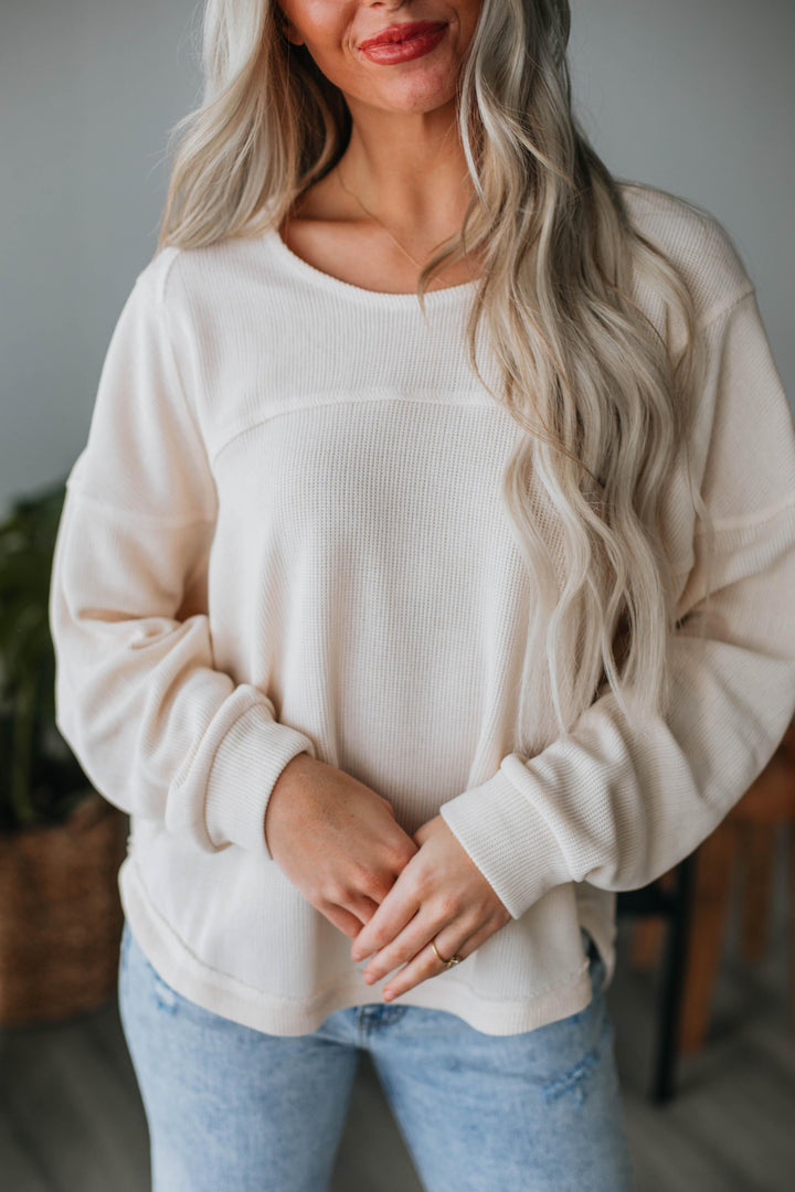 Calico Knit Top