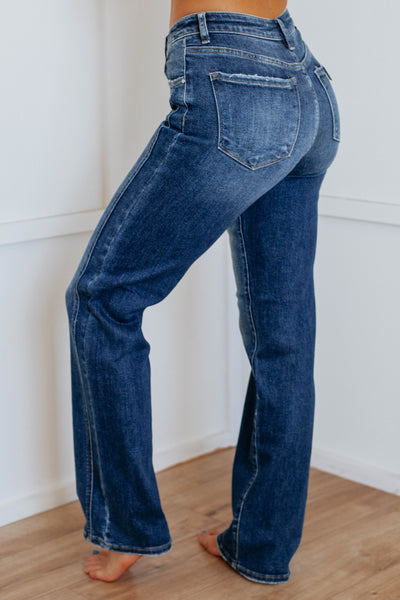 Calina Risen Jeans - Dark Wash
