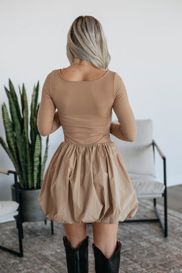 Call It Fate Dress - Camel