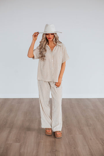 Calliope Two-Piece Set - Tan Mix
