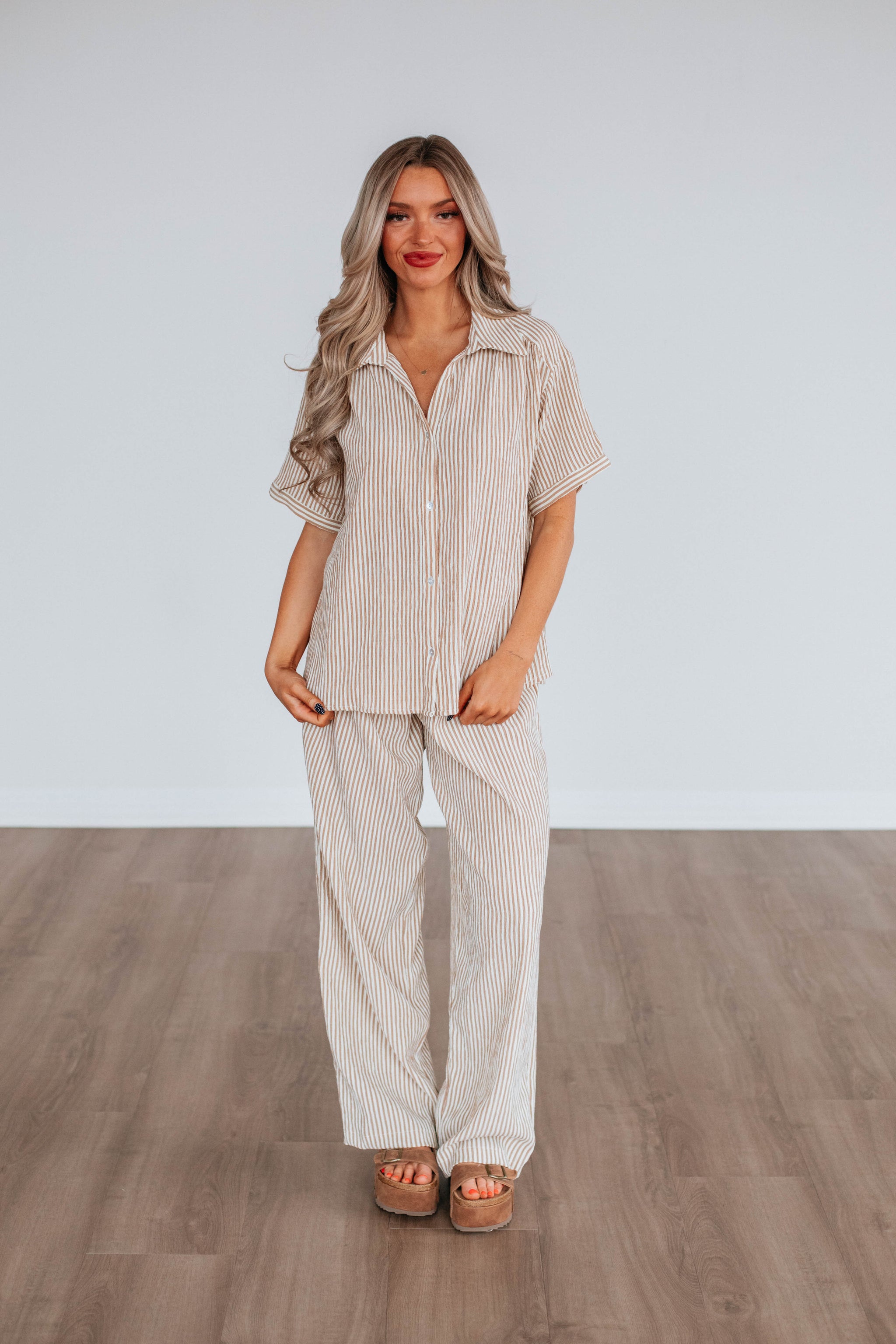 Calliope Two-Piece Set - Tan Mix