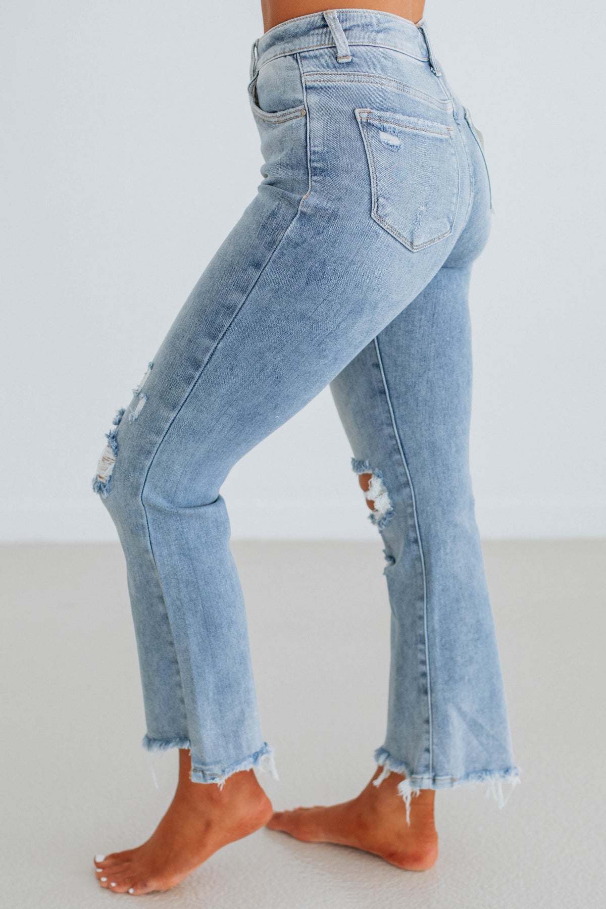 Cammi Risen Jeans - Light Wash - Wild Oak Boutique