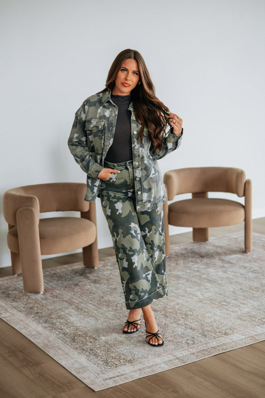 Bradi Mica Denim Shacket