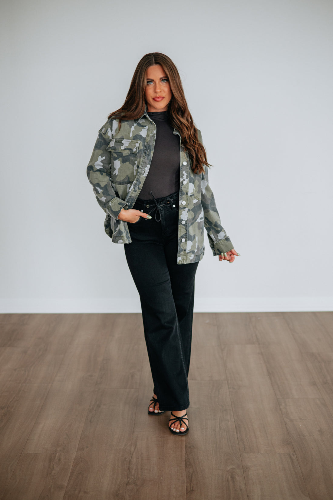 Bradi Mica Denim Shacket