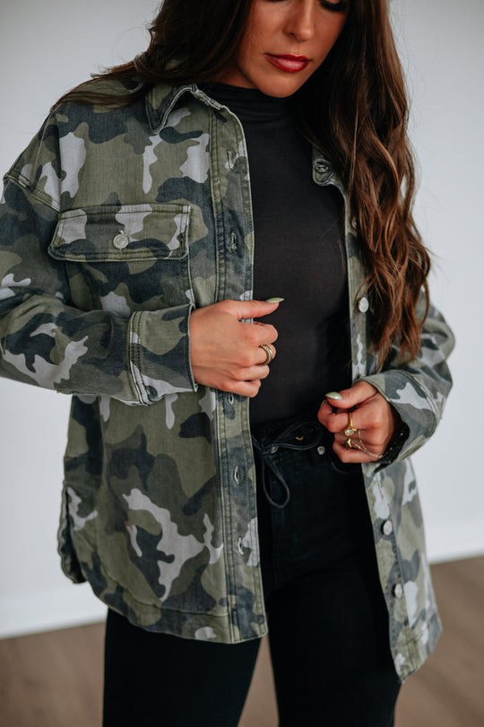 Bradi Mica Denim Shacket