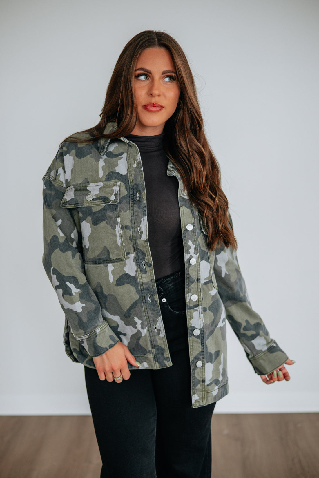 Bradi Mica Denim Shacket