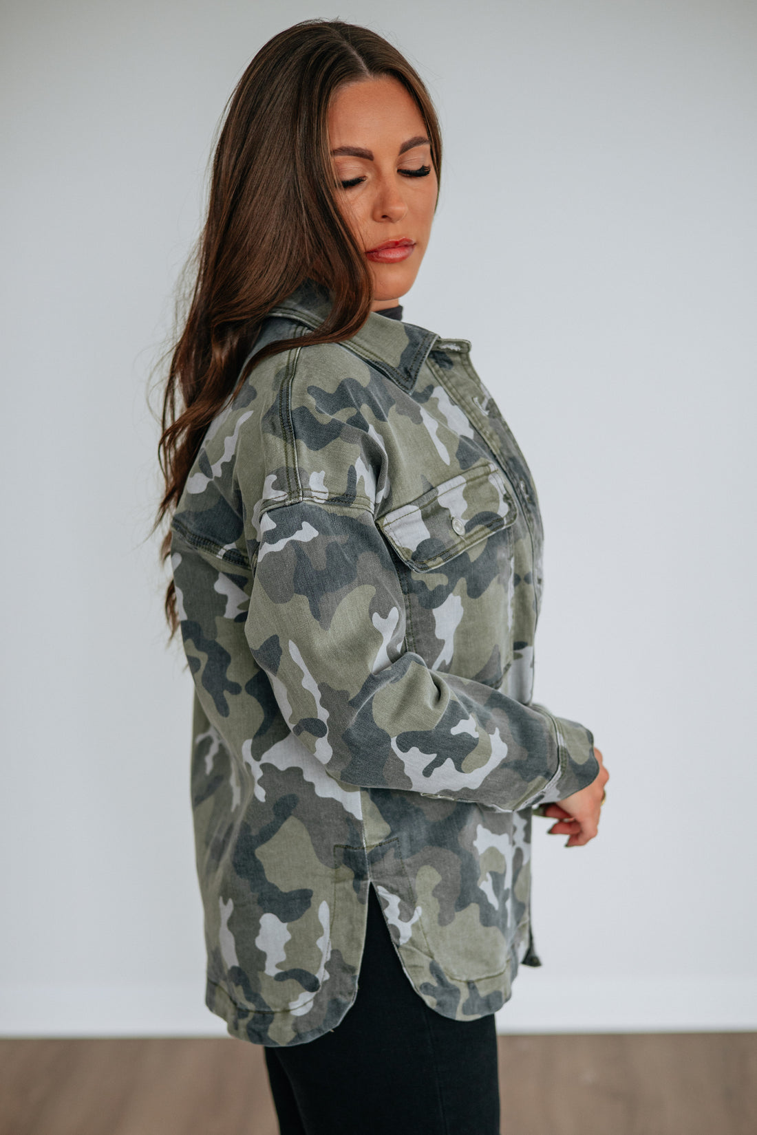 Bradi Mica Denim Shacket