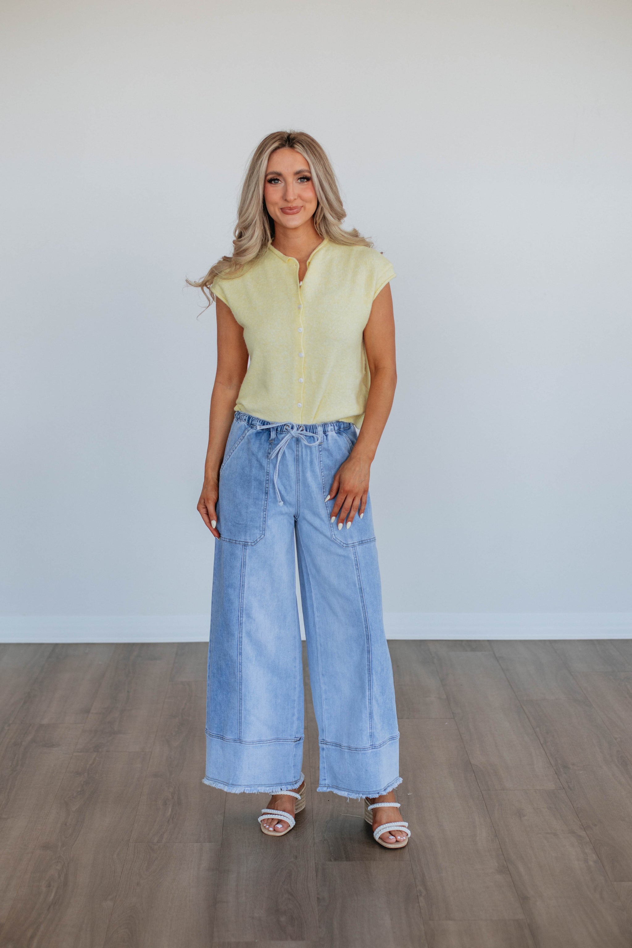 Camry Cardigan Top - Butter