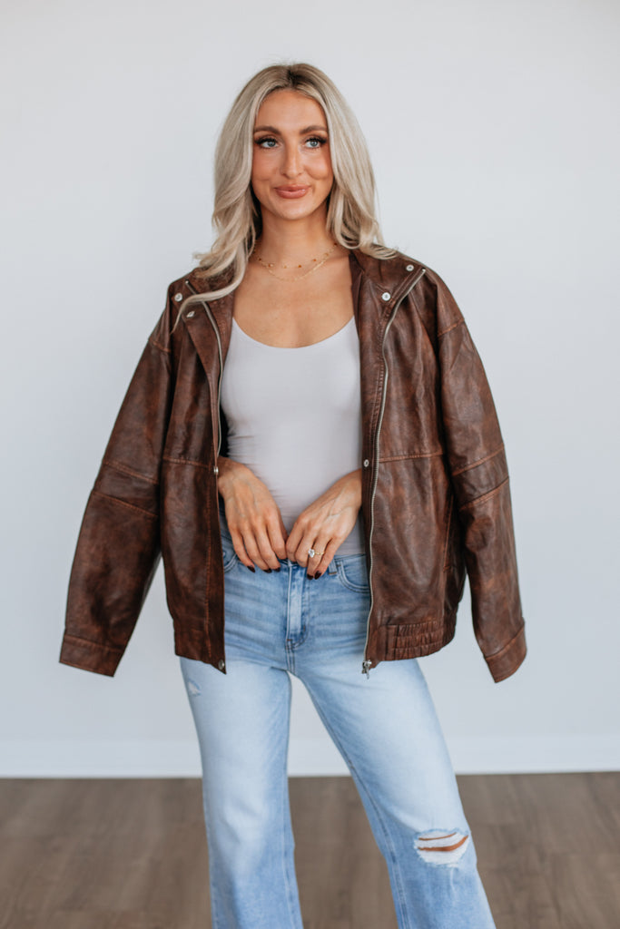Camryn Leather Jacket – Wild Oak Boutique
