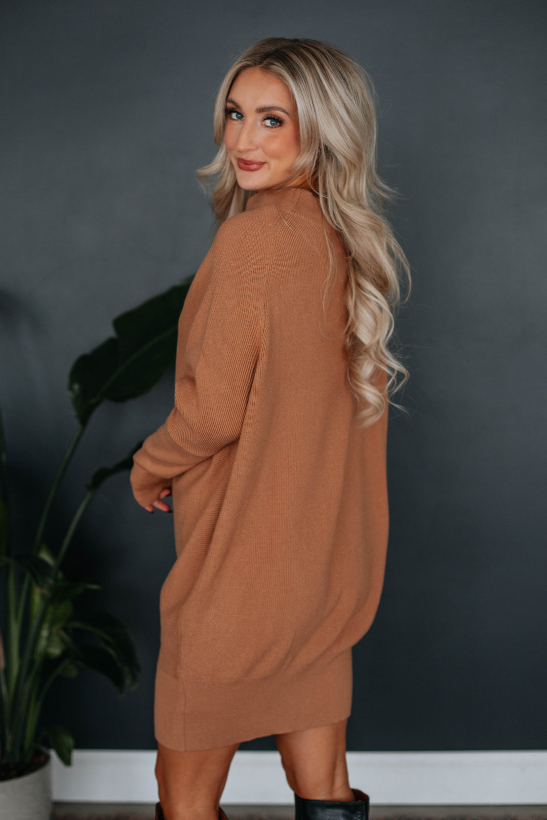 Carden Sweater Dress - Toast