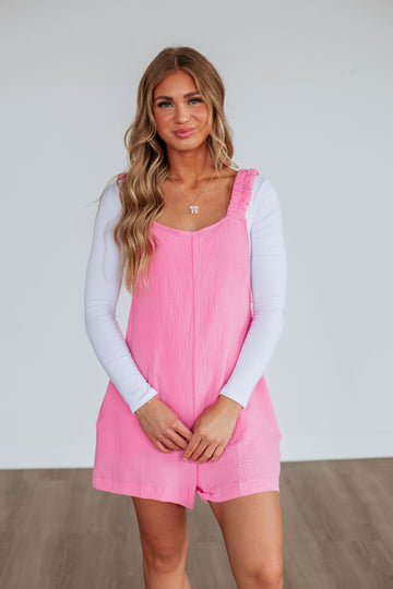 Chamberly Romper - Bubblegum