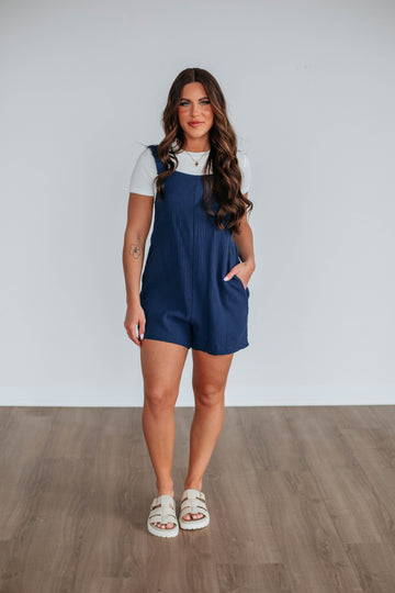 Chamberly Romper - Navy