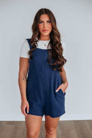 Chamberly Romper - Navy