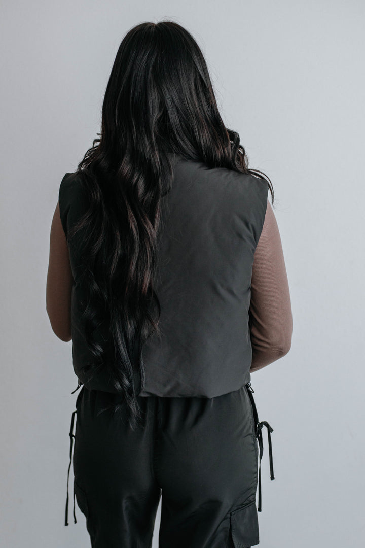 Chantria Puffer Vest - Black