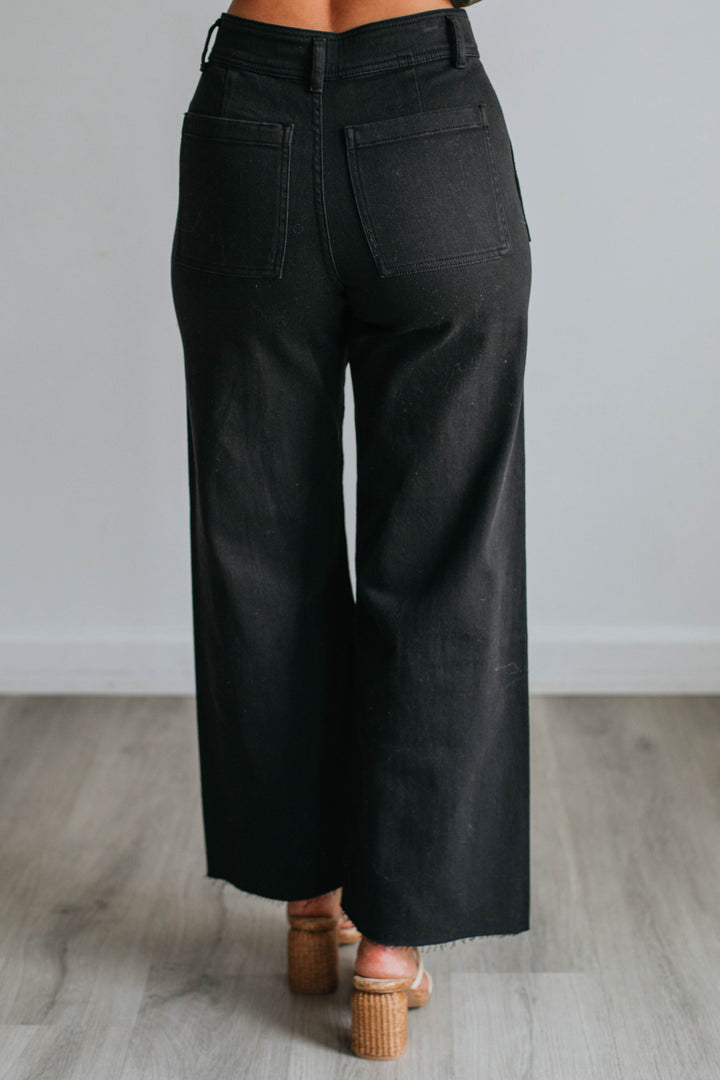 Chasity Wide Leg Pants - Black