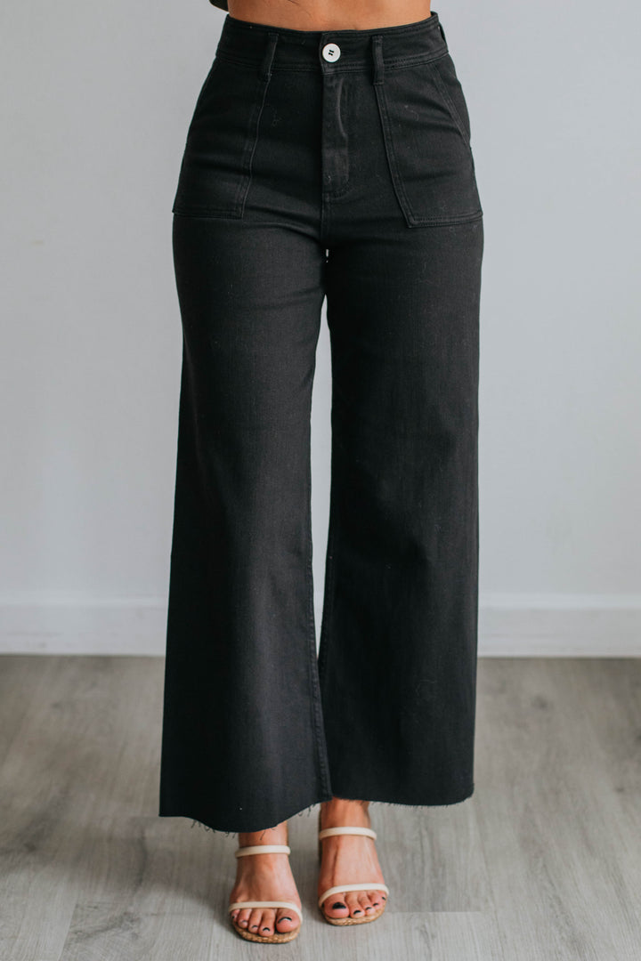 Chasity Wide Leg Pants - Black