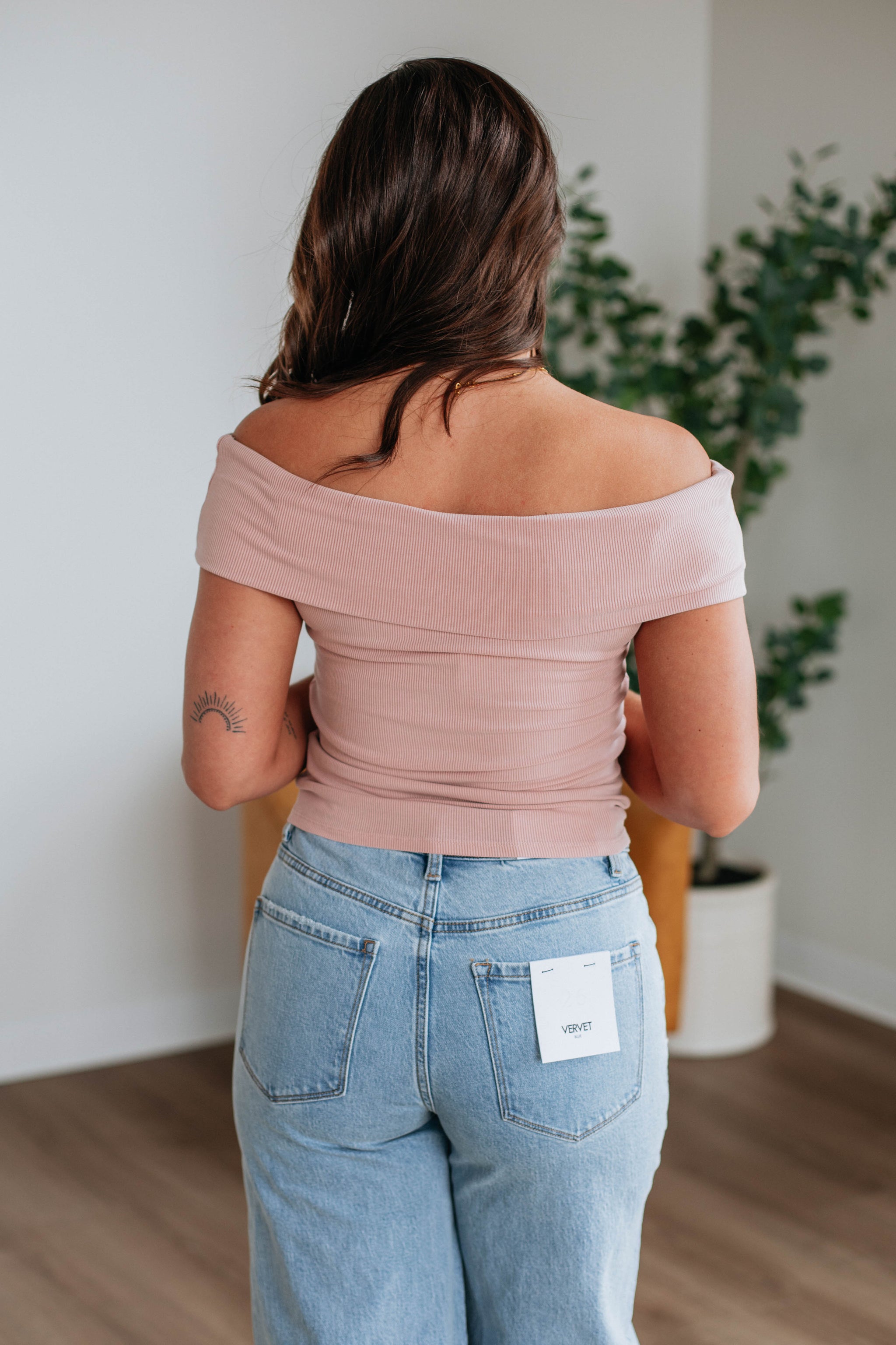 Chelsie Off The Shoulder Top - Blush