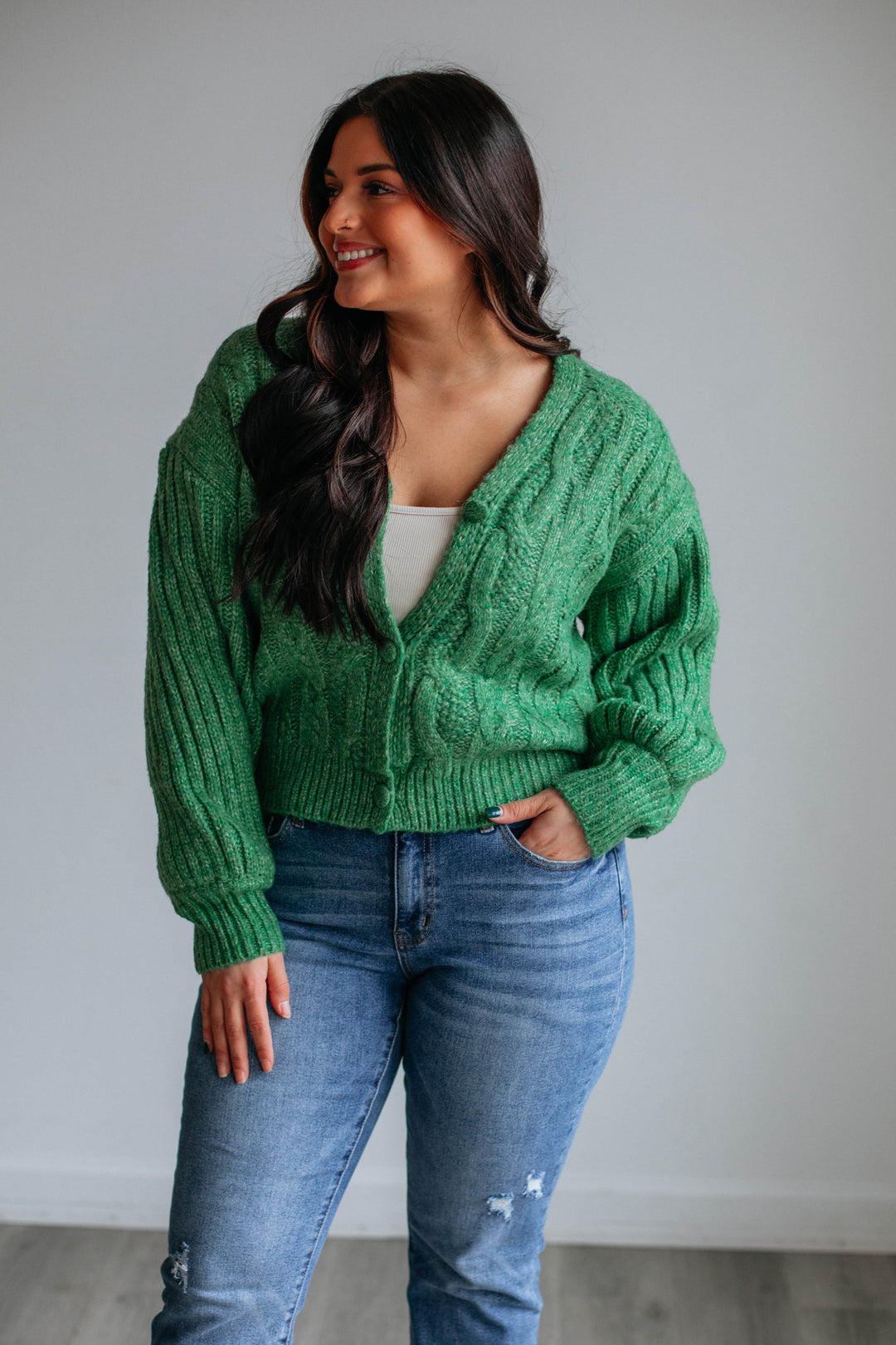 Clover Cable Knit Cardigan