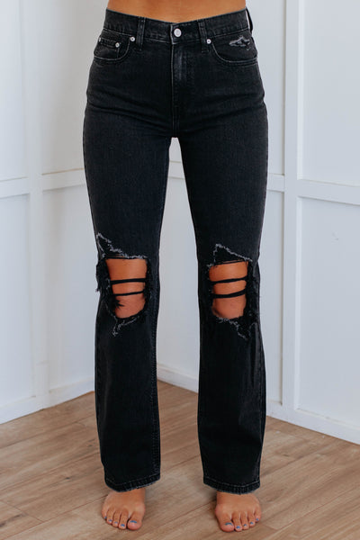Codi 90's Eunina Dad Jeans - Black Wash