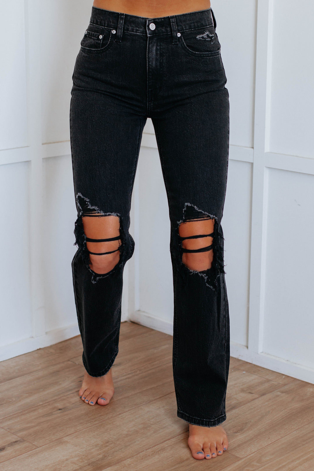 Codi 90's Eunina Dad Jeans - Black Wash