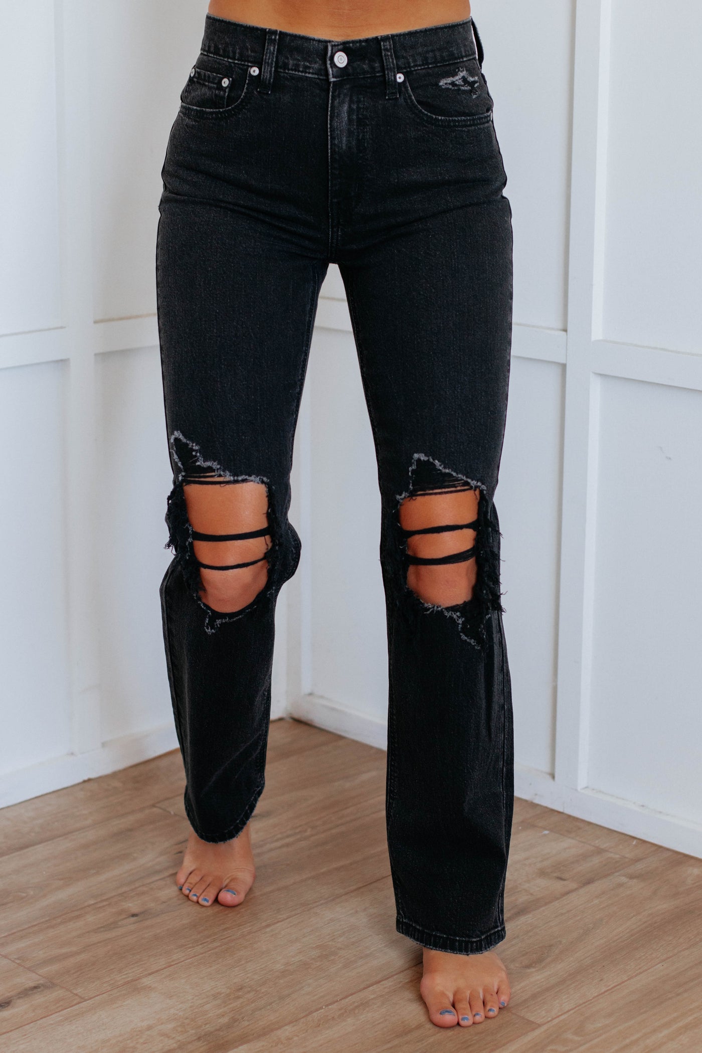 Codi 90's Eunina Dad Jeans - Black Wash