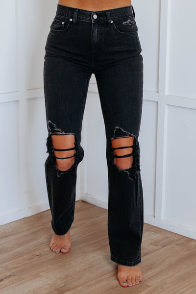 Codi 90's Eunina Dad Jeans - Black Wash