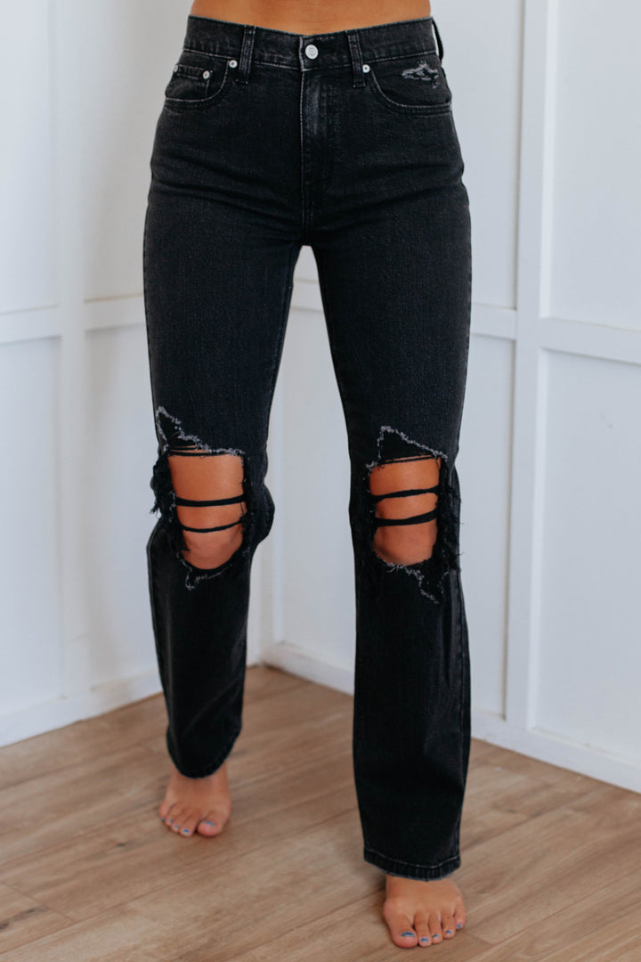 Codi 90's Eunina Dad Jeans - Black Wash