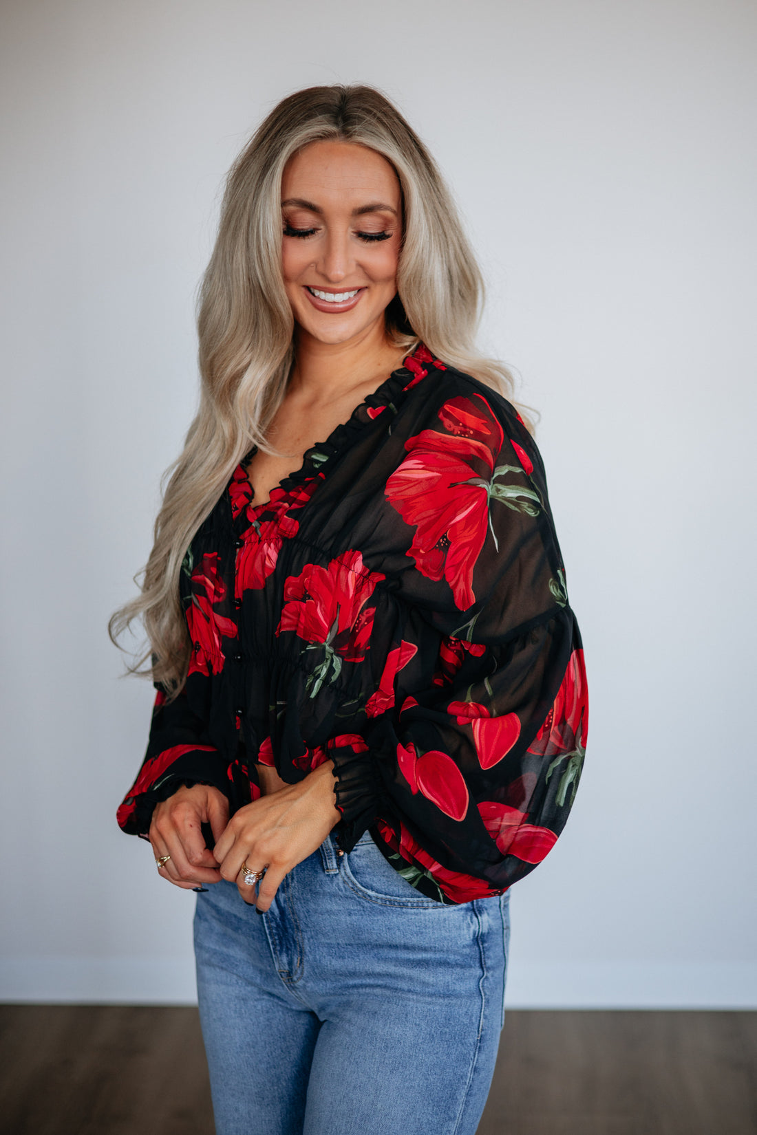 Nadalia Floral Blouse
