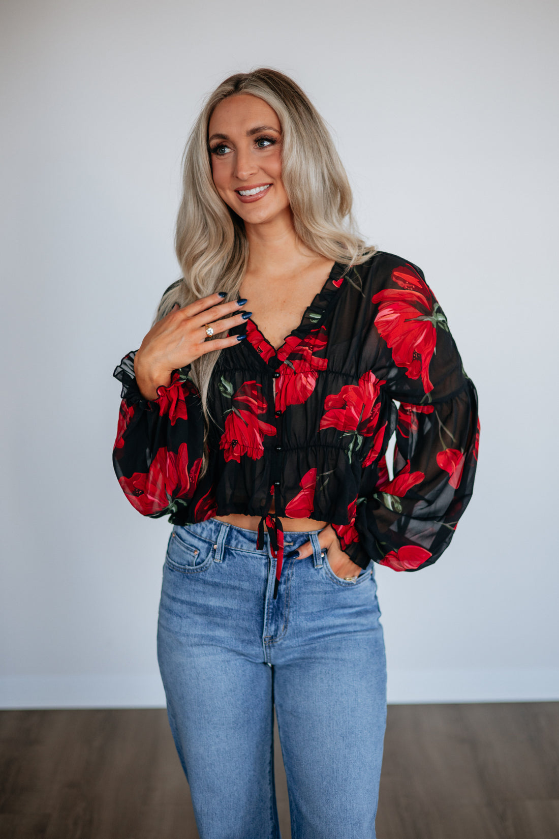 Nadalia Floral Blouse