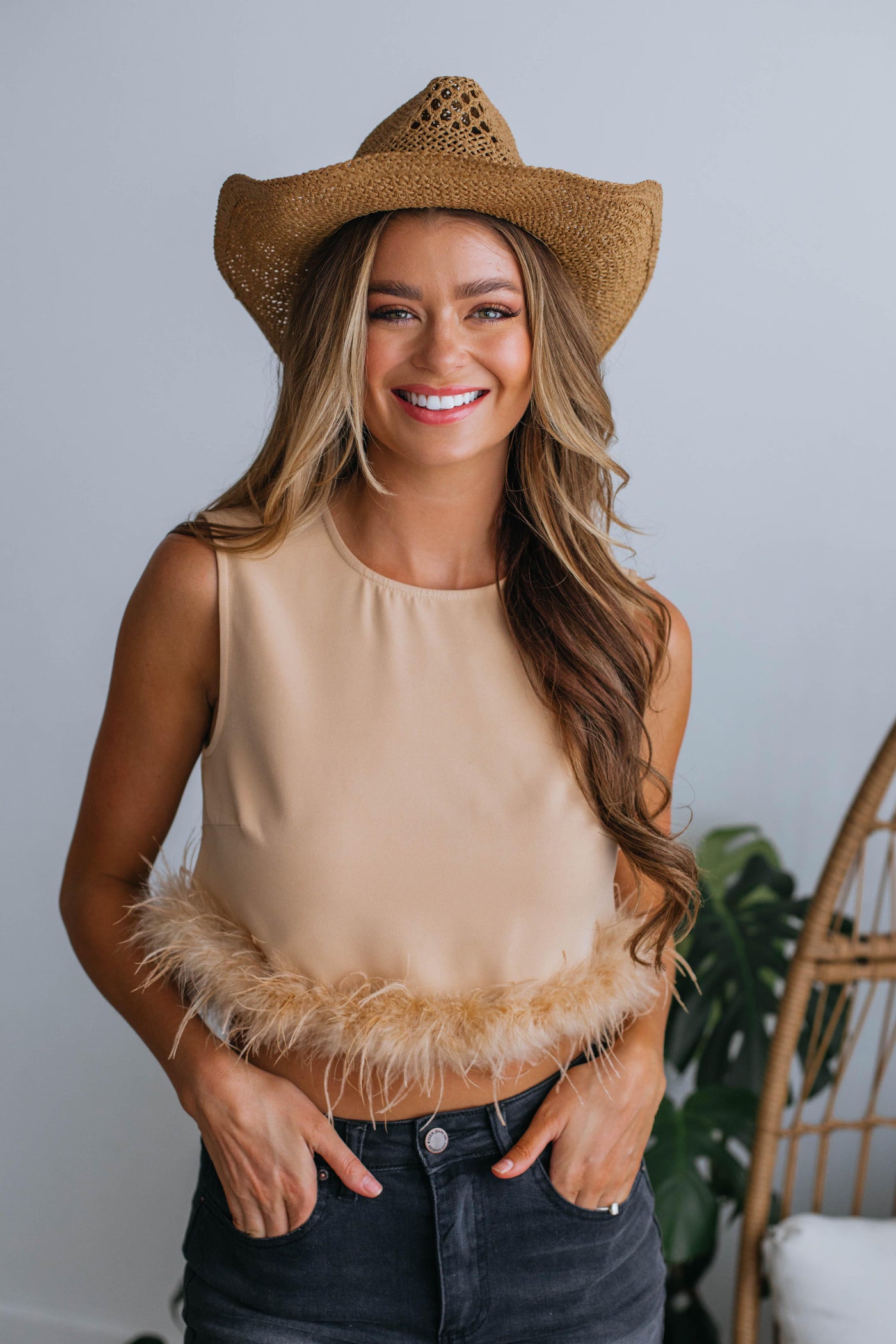 Cowgirl Cutie Hat - Khaki