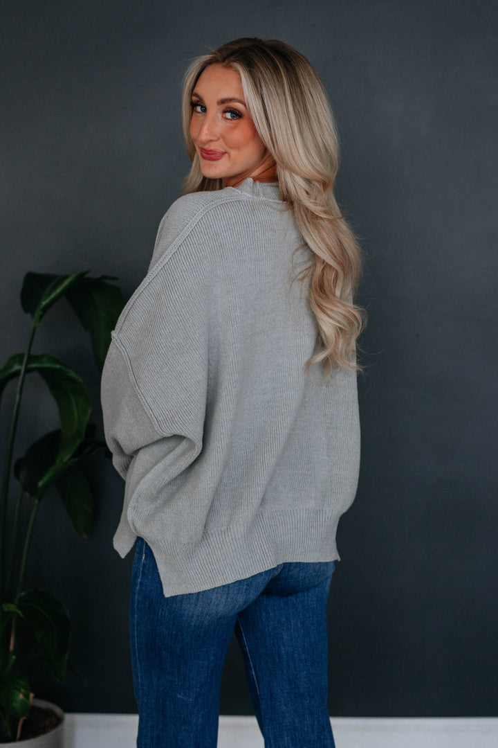 Dallas Oversized Sweater - Grey