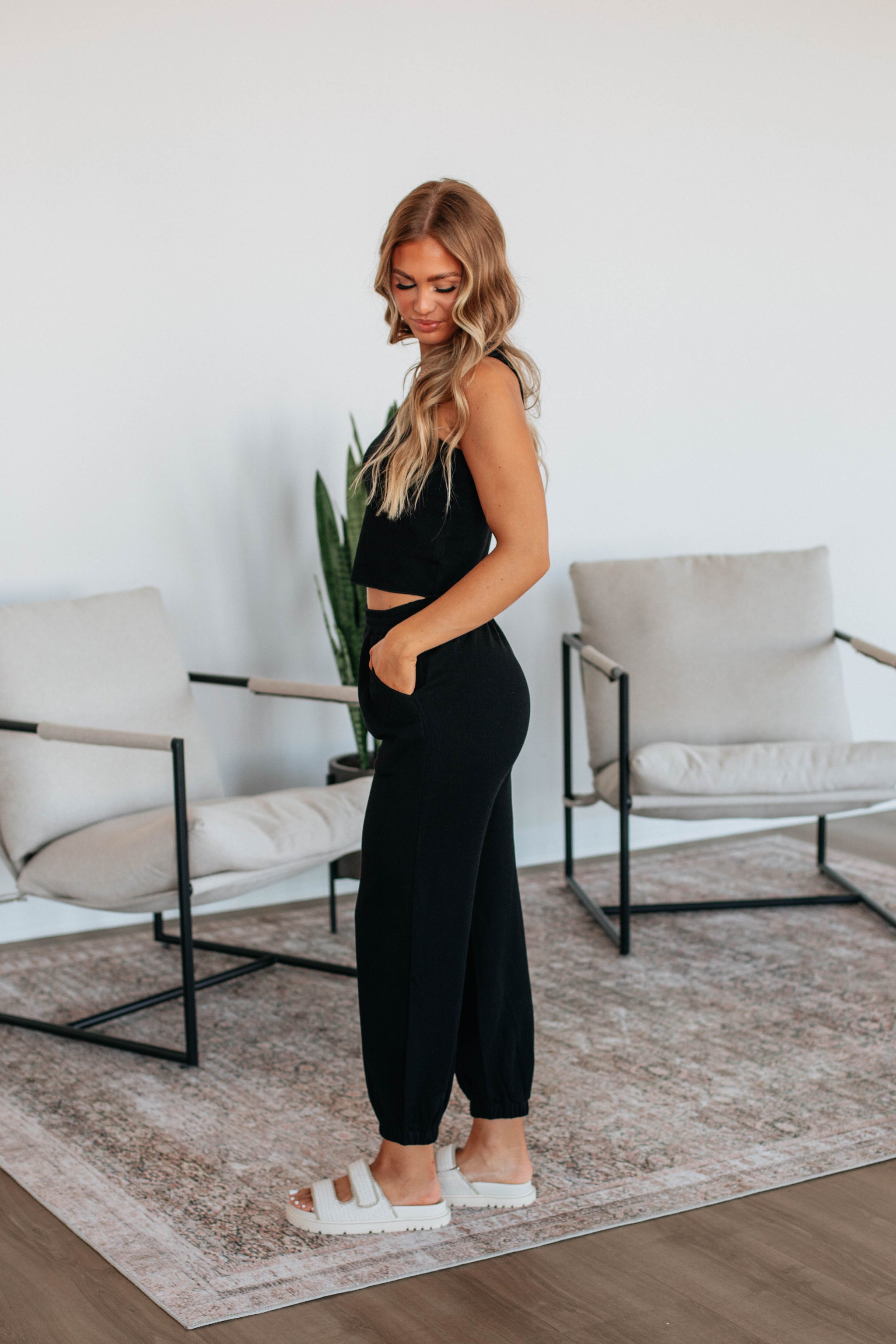 Dax Two-Piece Lounge Set - Black