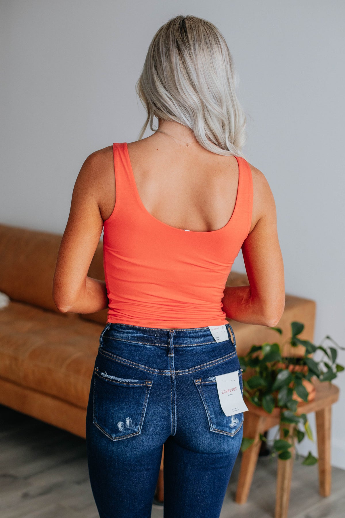 Delta Basic Tank Coral Wild Oak Boutique