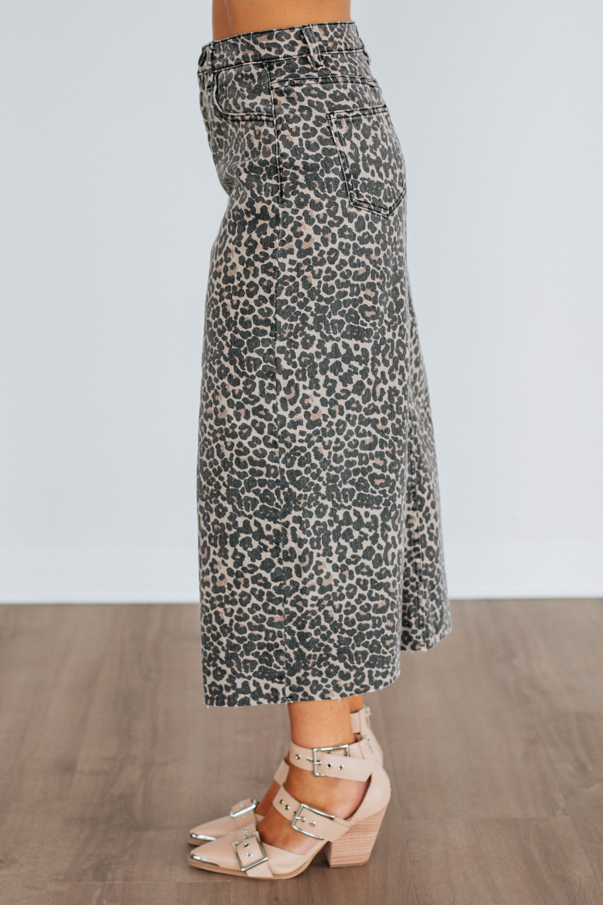 Desirae Leopard Skirt