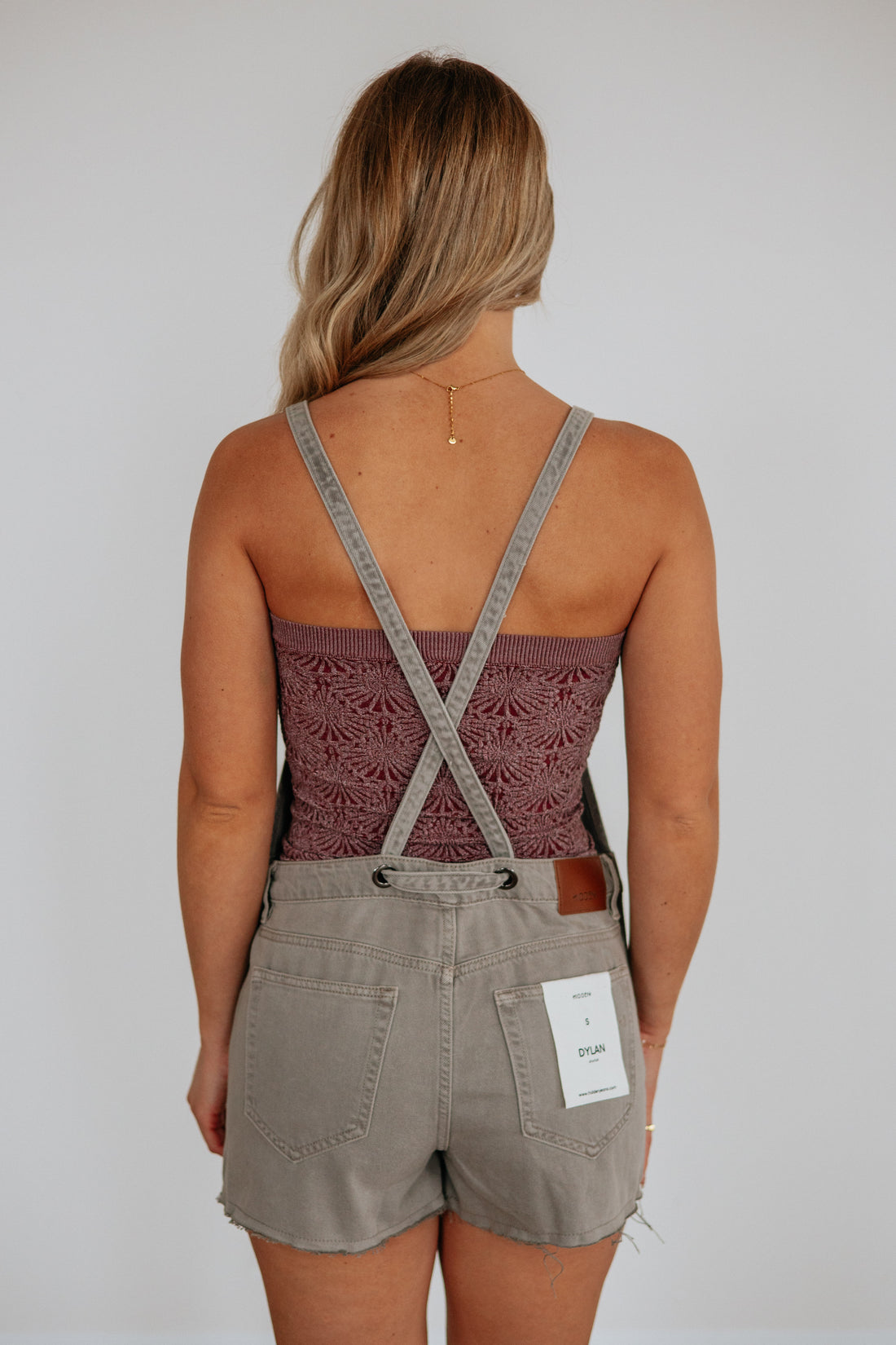 Dylan Hidden Short Overalls - Gravel