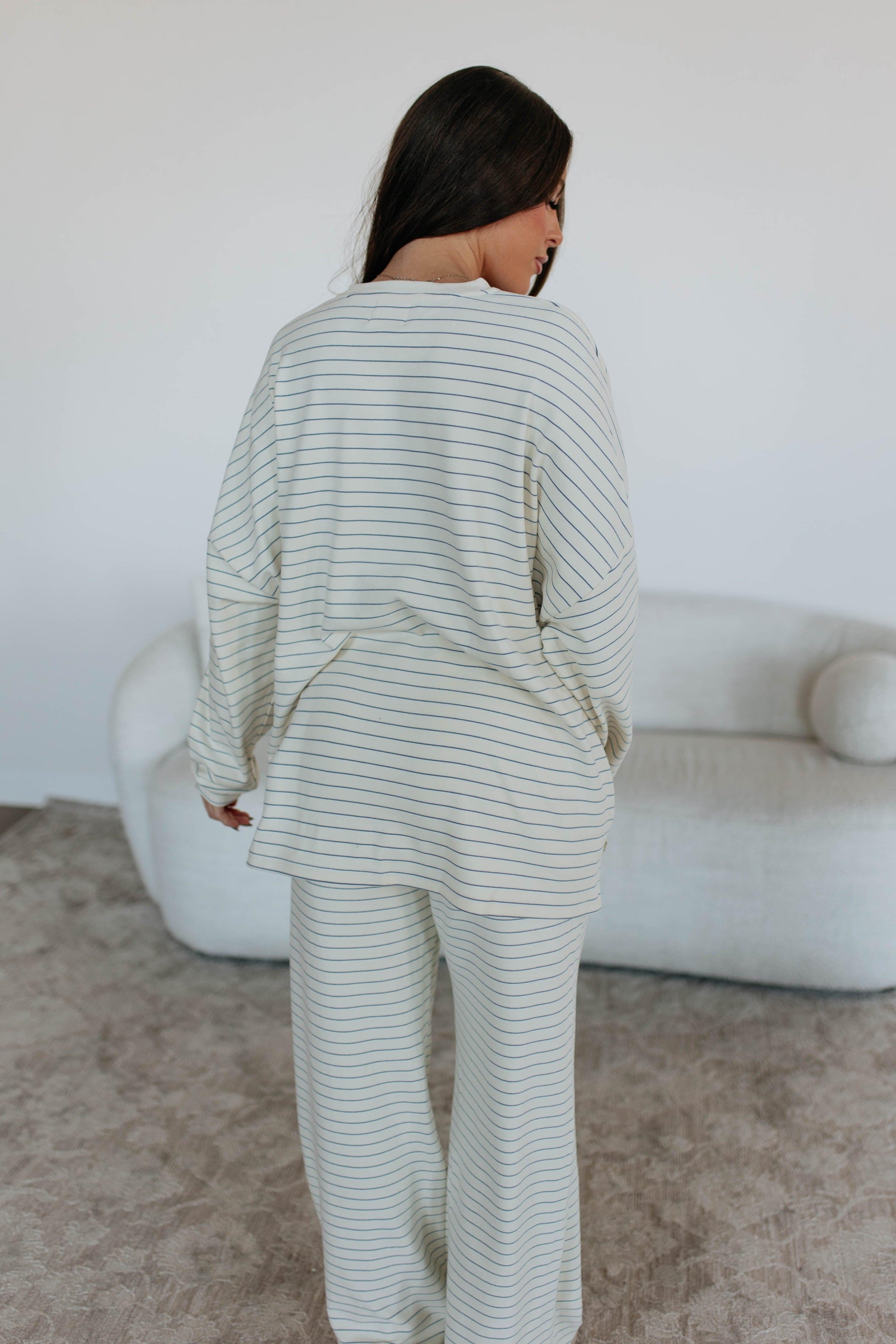 Cayla Striped Top - Cream Mix