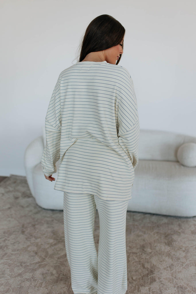 Cayla Striped Top - Cream Mix