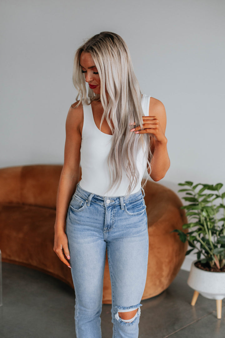 Elena Basic Bodysuit - Ivory