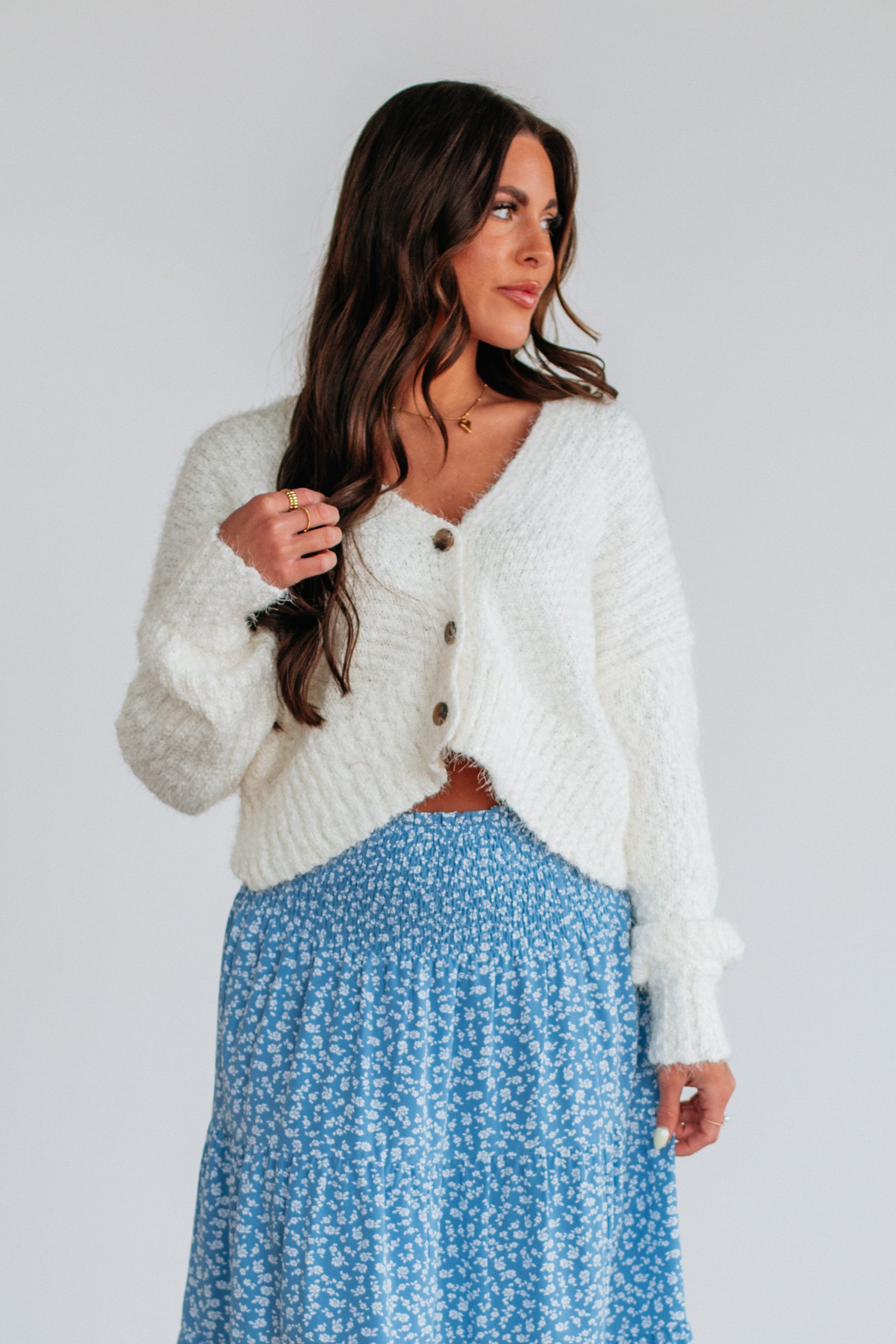 Charvi Knit Cardigan - Ivory
