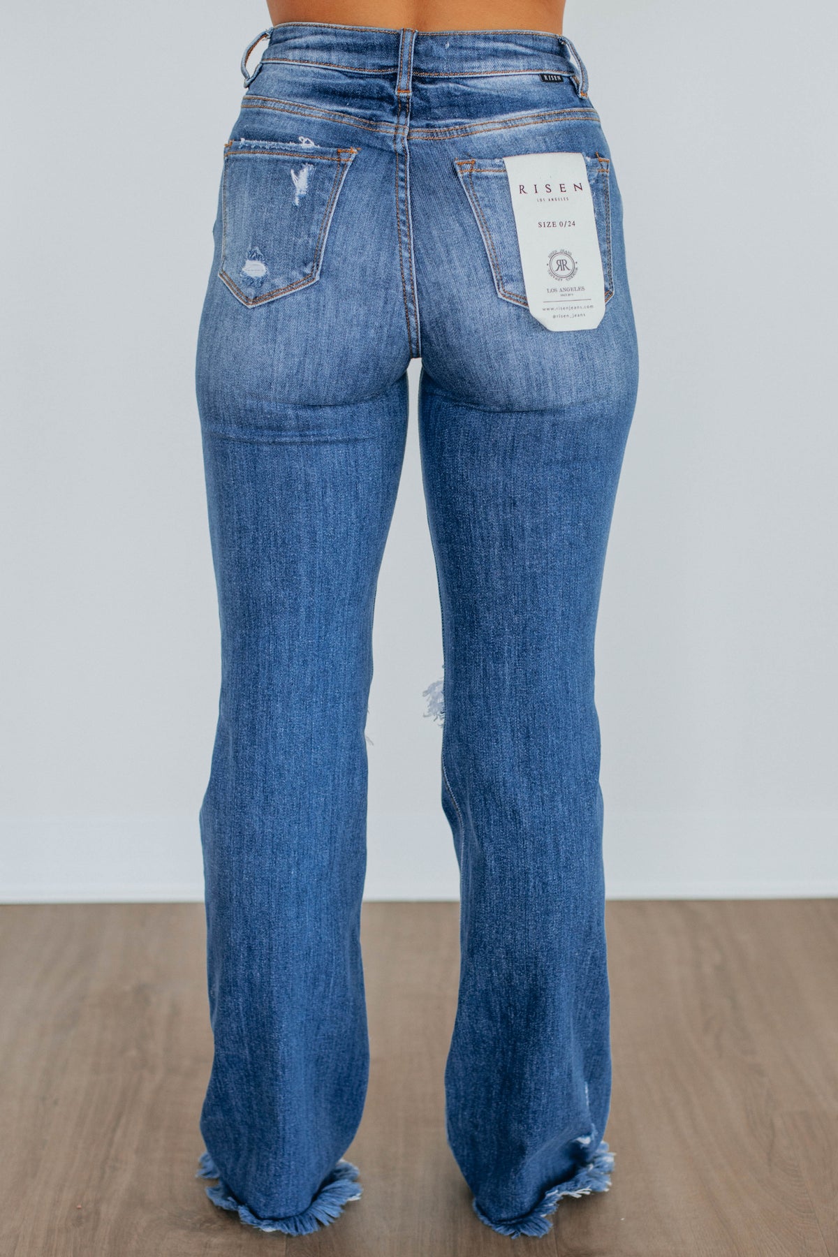 Eloise Risen Jeans Dark Wash Wild Oak Boutique