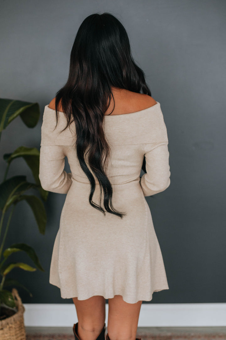 Emily Sweater Dress - Natural
