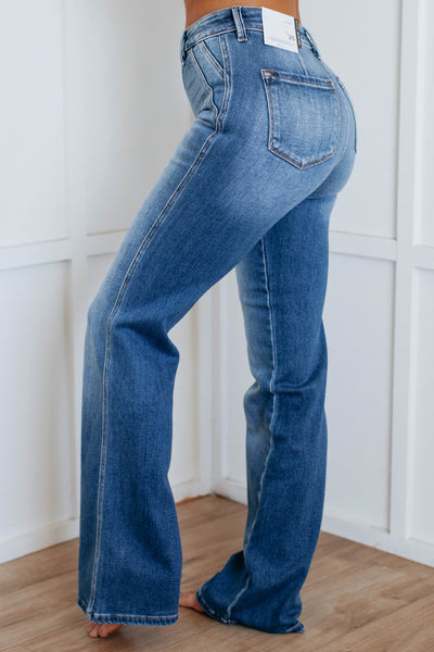 Emmett KanCan Slim Flare Jeans - Medium Wash