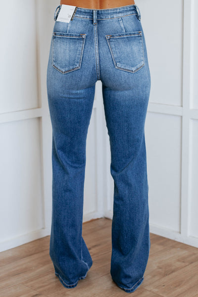 Emmett KanCan Slim Flare Jeans - Medium Wash