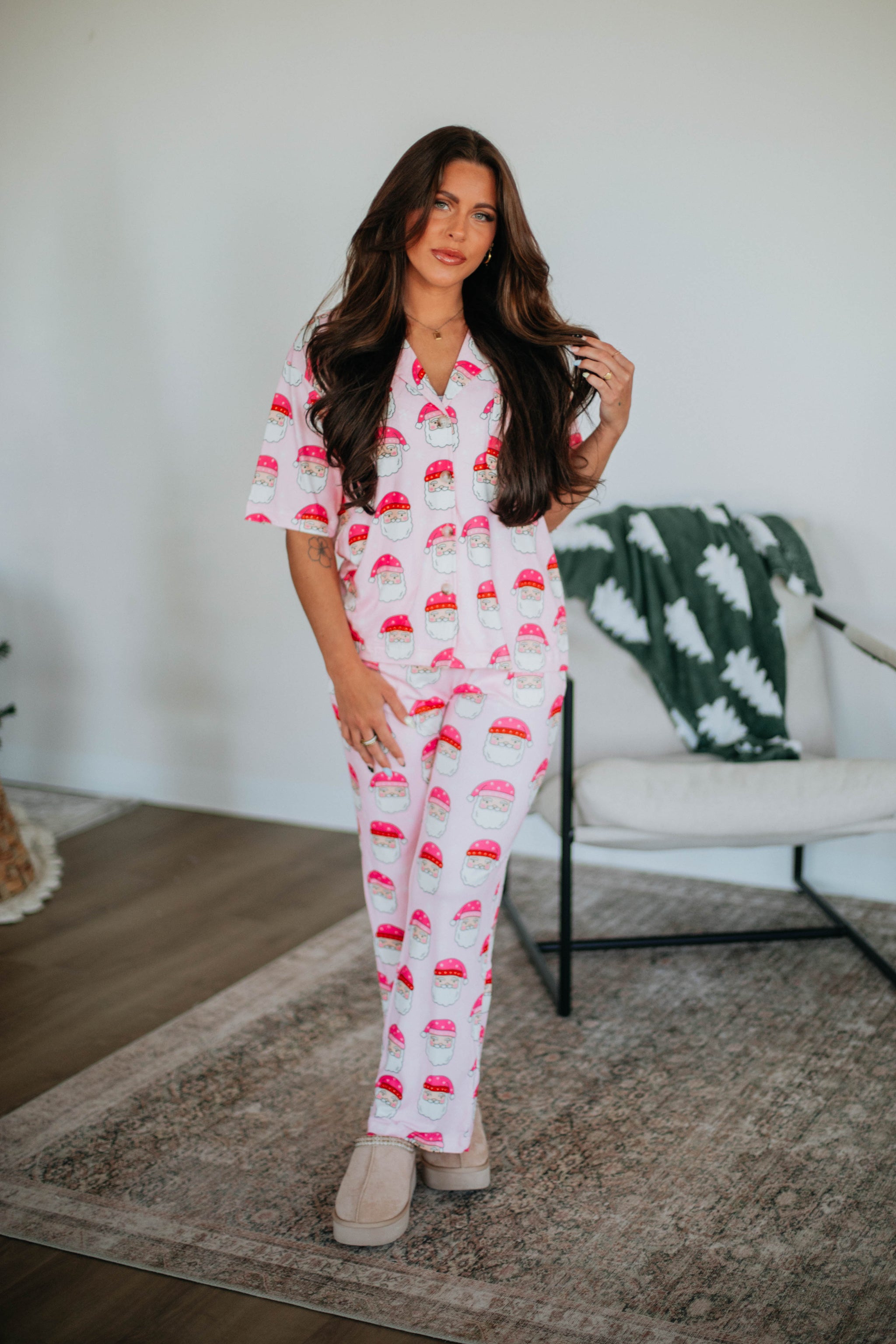 Checking It Twice Pajama Set